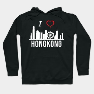 I love Hong Kong Skyline Hong Kong South East Asia Hoodie